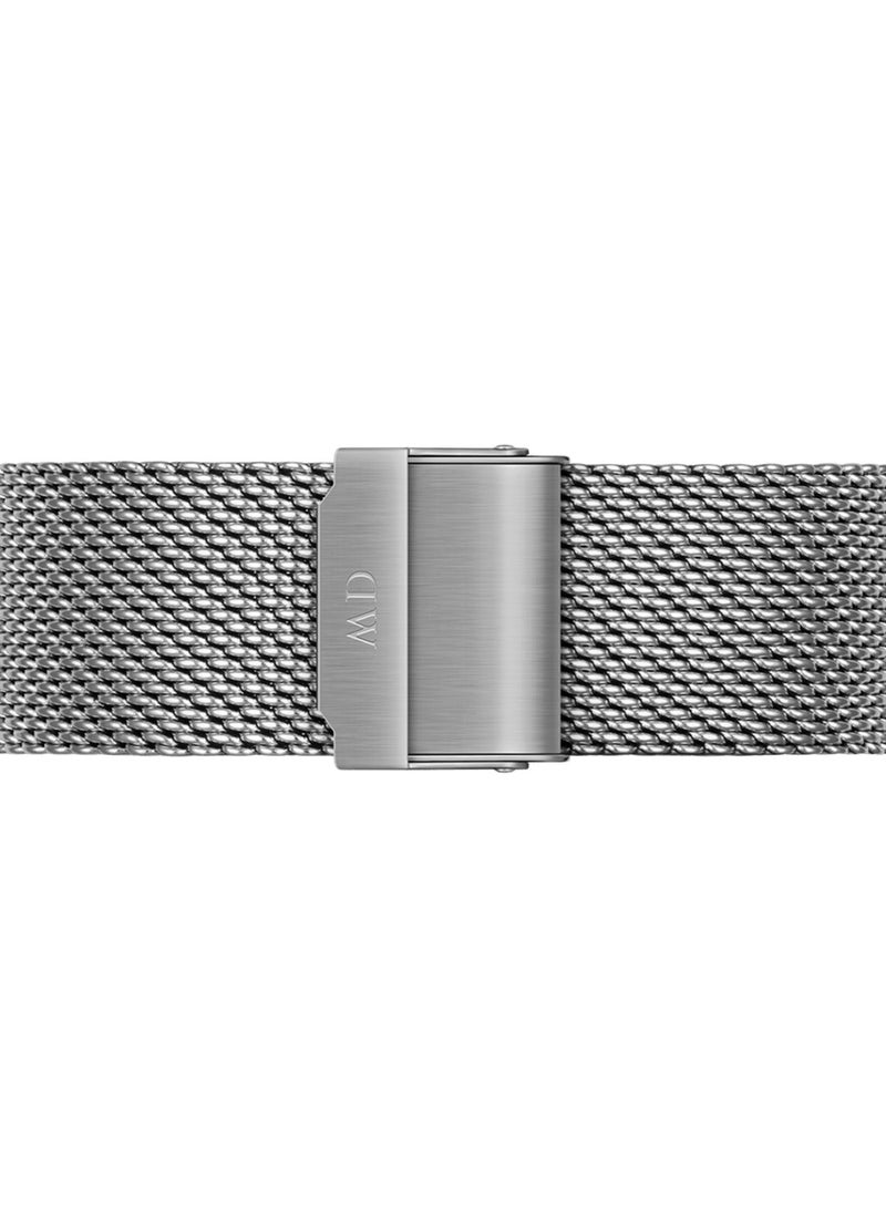 DANIEL WELLINGTON Classic Mesh Arctic black Men's Watch with Deep Silver Stainless Steel Mesh Strap -40mm  - Image 4