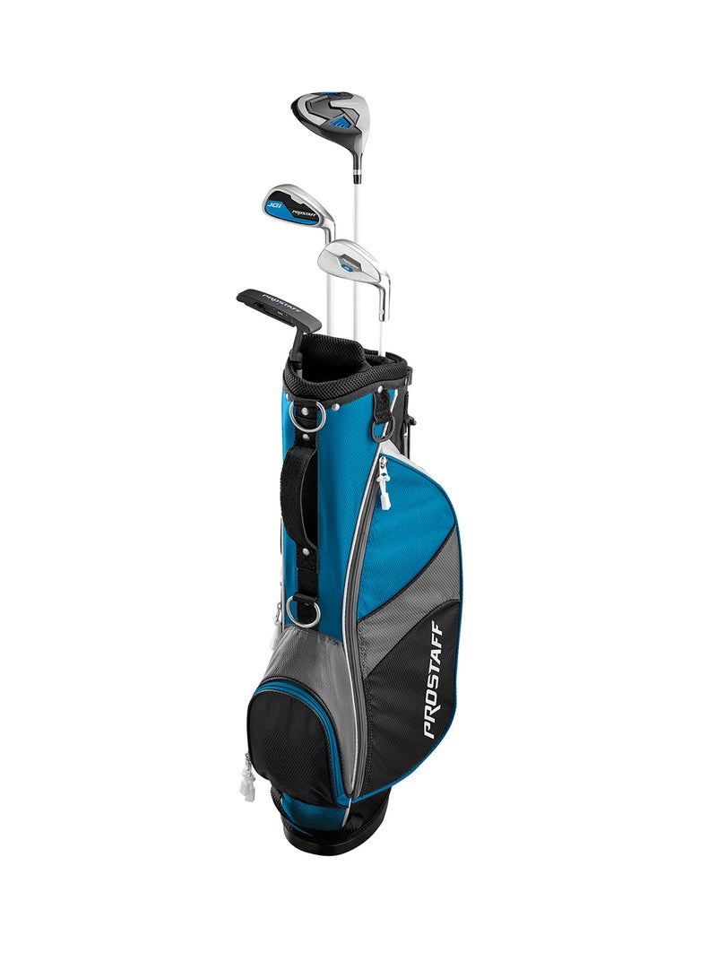 Wilson Golf Pro Staff Junior Game Improvement Small Club Set for Children from 5-8 Years, Body Size 102-127 cm, Right-Handers, Graphite, Including Carrybag, Blue - Image 1