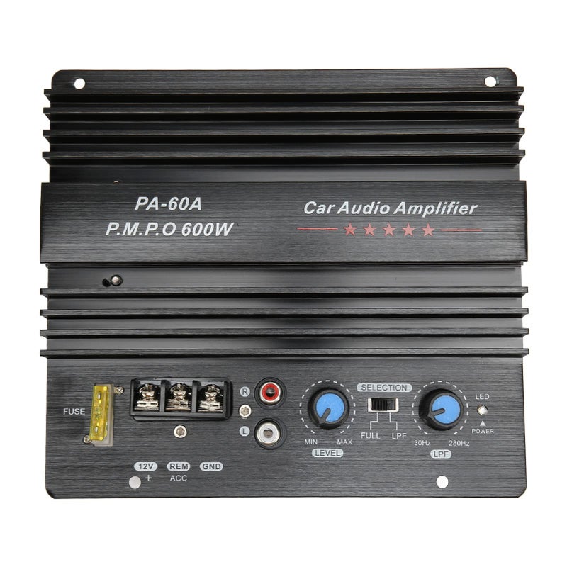 600W High Power Car Amplifier Board 12V with Bass Subwoofer Audio Control - Image 2