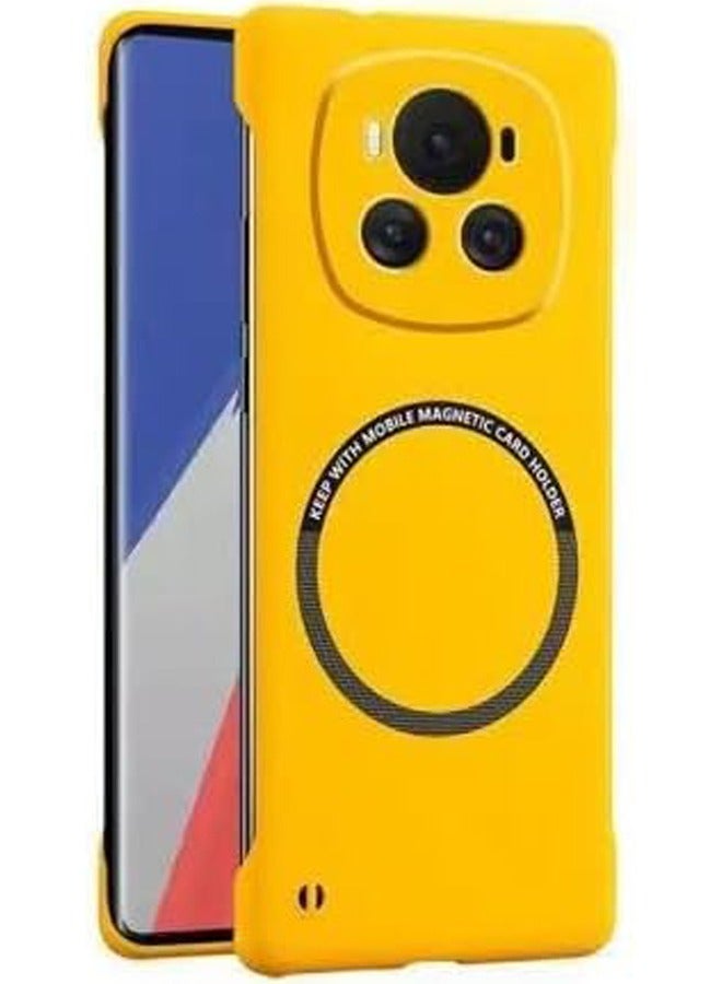 general Magnetic Frameless Case Compatible with Honor Magic 6 Pro 5G Matte Hard PC Wireless Charging Cover For Magic 6 Pro Fundas