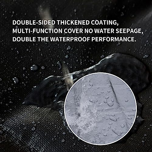 TARPAL 10x20 Feet Tarps Silver 10.5Mil Multipurpose Protective Cover Heavy Duty Tarp Waterproof,Snow or UV Protection,Durable Reinforced Edges - Image 4