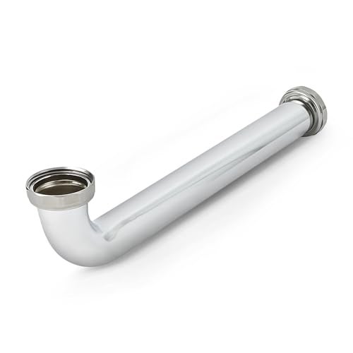 Highcraft 83934 Slip Elbow for Tubular Drain Applications 1-1/4 in. x 12 in, 17GA Chrome Plated Brass - Image 1