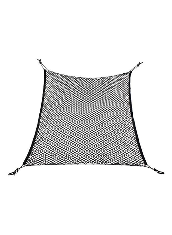 NIBEMINENT 4 Hooks Universal Car Trunk Rear Cargo Organizer Storage Elastic Mesh Net Holder  - Image 1