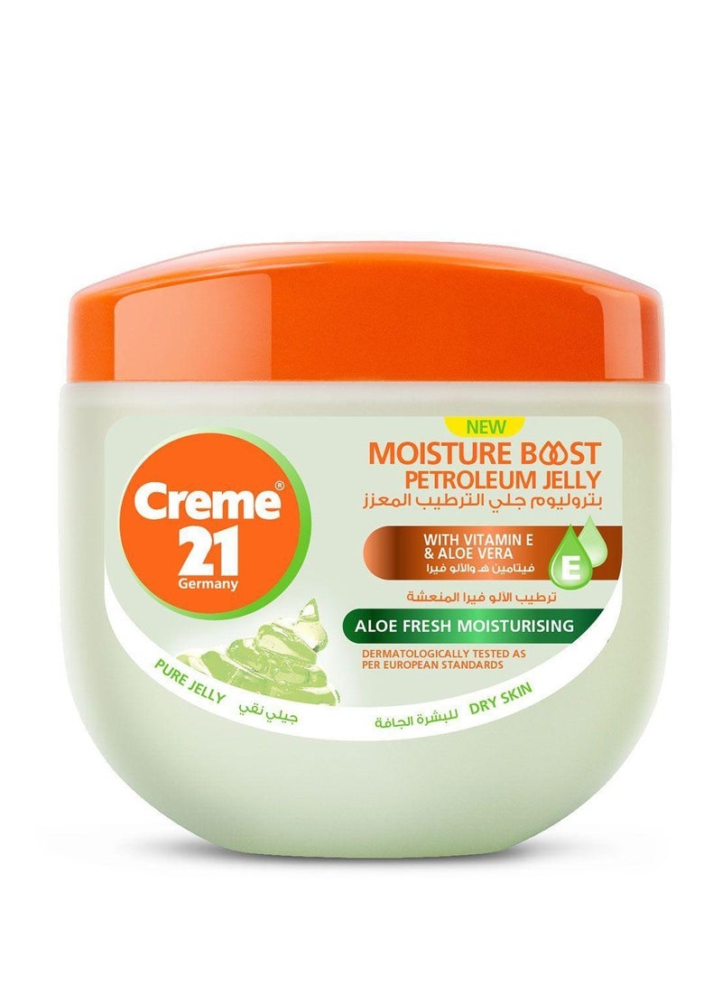 Creme 21 Aloe Fresh Moisturizing Petroleum Jelly For Dry Skin 300 ml