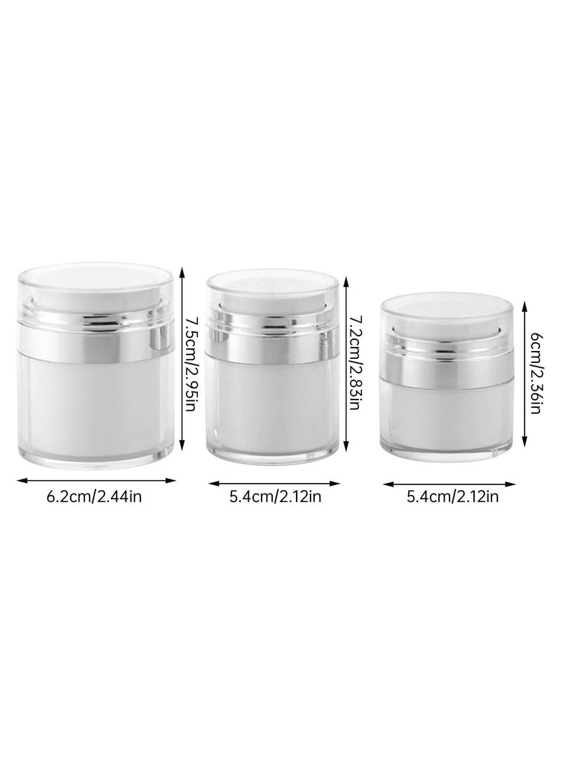 Oasisgalore 3PCS Airless Pump Bottles, Refillable Leak-Proof Containers (15ML, 30ML, 50ML) - Image 4