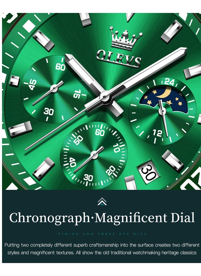 OLEVS - Watches For Men Quartz Water Resistant Analog Watch - Image 1