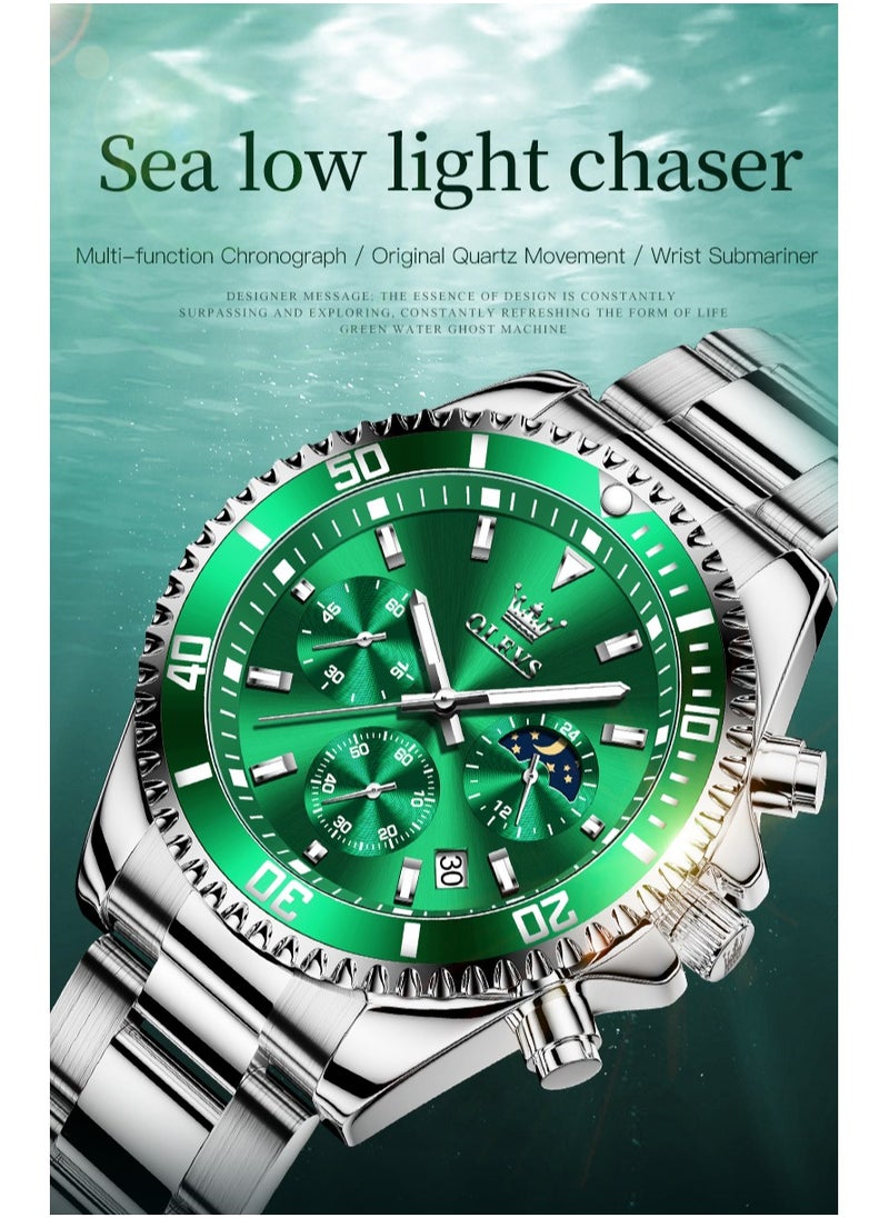 OLEVS - Watches For Men Quartz Water Resistant Analog Watch - Image 1