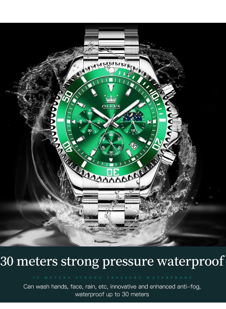 OLEVS - Watches For Men Quartz Water Resistant Analog Watch - Image 1