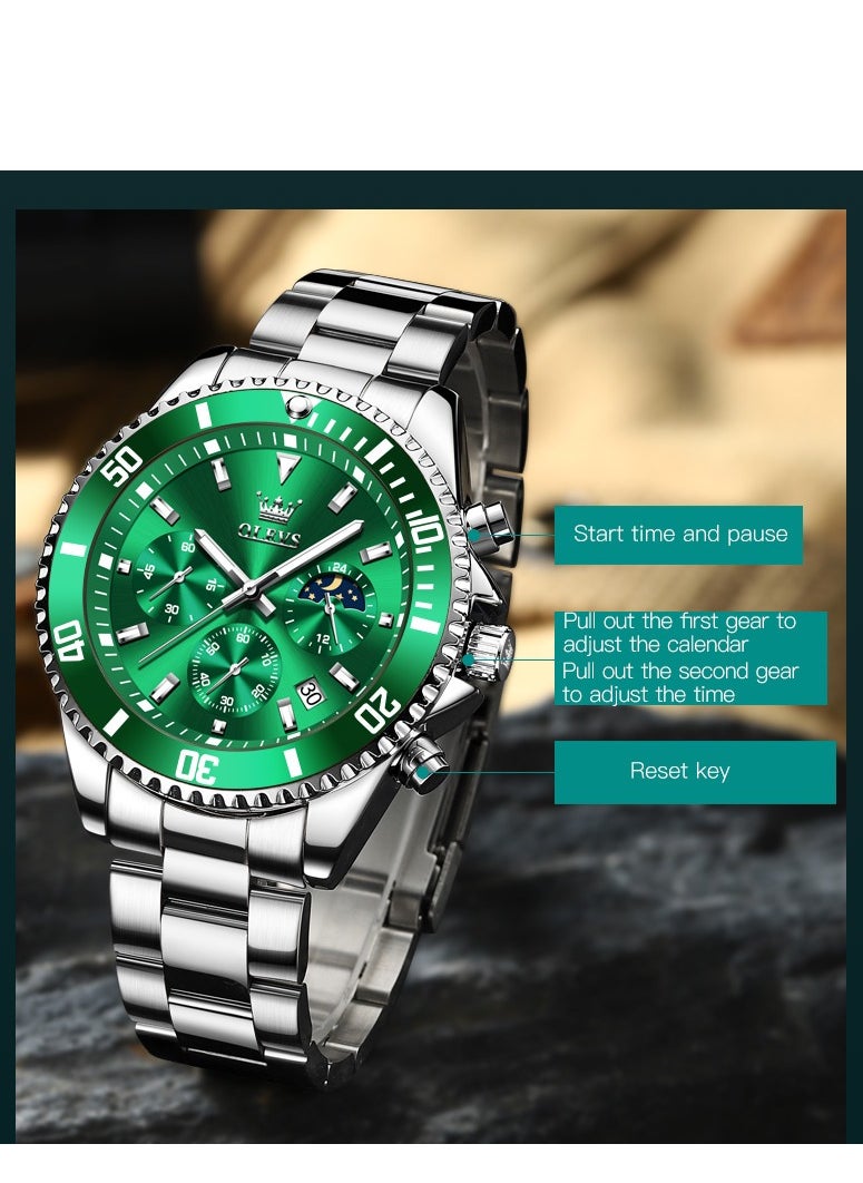 OLEVS - Watches For Men Quartz Water Resistant Analog Watch - Image 1