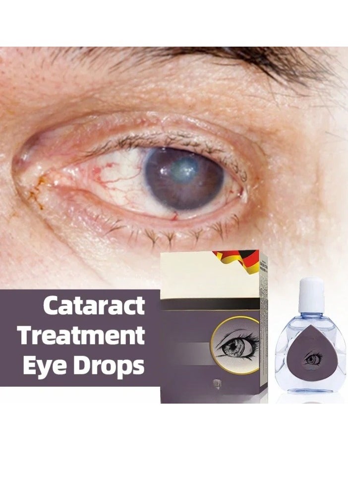AS SEEN ON TV Cataract Treatment Eye Drops, Natural Ingredients Eye Pain Relief Essence, Safe Effective Red Eyes Eye Drop Solution, Eye Liquid For Blurred Vision Dry Itchy Eyes Blurred Vision And Eye Redness  - Image 3