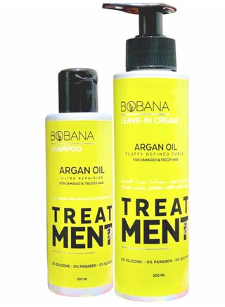 Bobana Live-In Cream Argan Oil 200ml + Argan Oil Shampoo 100ml