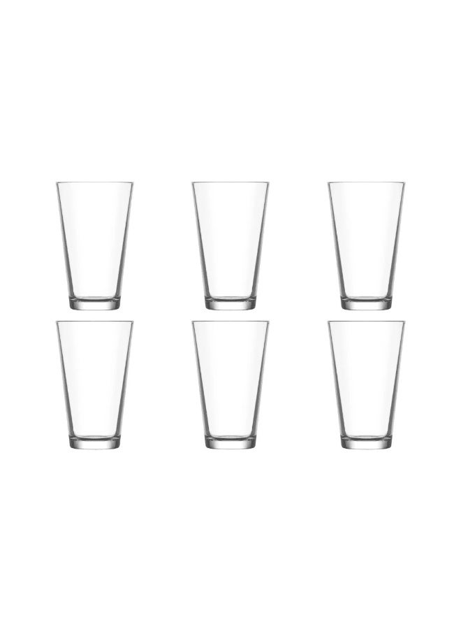 لاف طقم أكواب عصير لاف هيرا 6 قطع (325 مل) – صنع في تركيا - Image 1