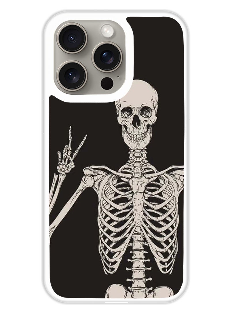 Theodor Protective Case Cover For APPLE IPHONE 15 Pro Victory (White Bumper) - Image 1