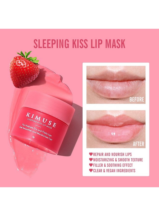 KIMUSE Lip Sleeping Mask Set Overnight Treatment Lip Care Products Moisturize & Nourish Cracked Dry Lips Intense Hydration With Shea Butter (Set) - Image 2