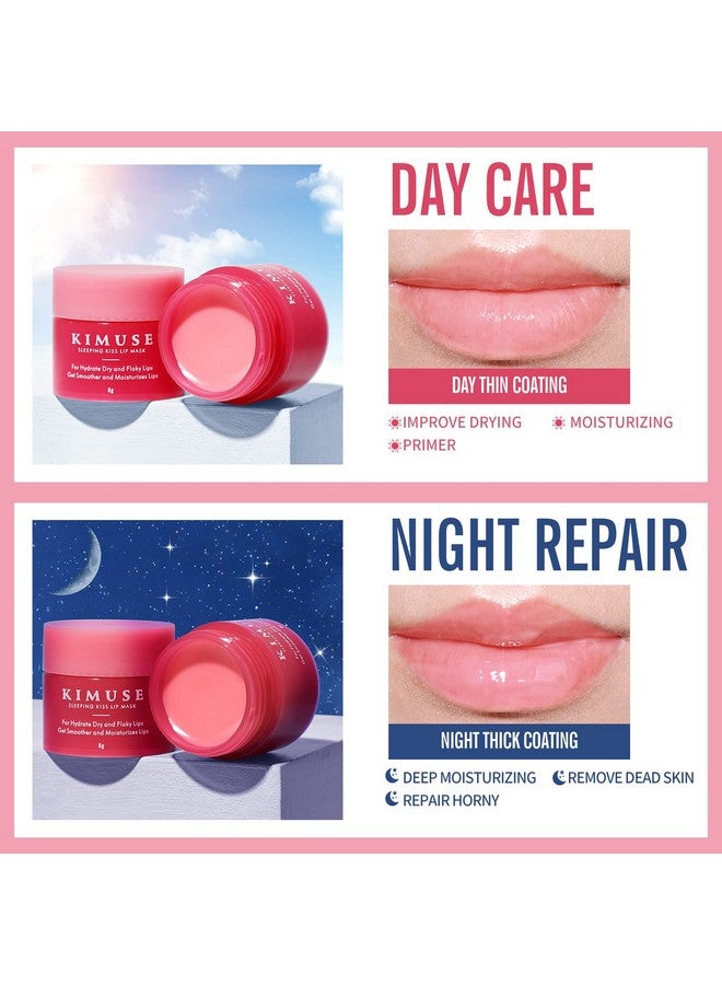 KIMUSE Lip Sleeping Mask Set Overnight Treatment Lip Care Products Moisturize & Nourish Cracked Dry Lips Intense Hydration With Shea Butter (Set) - Image 5