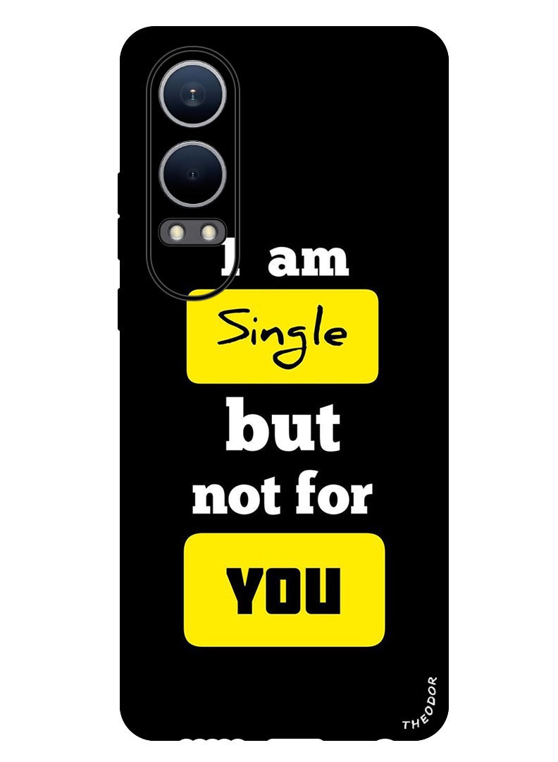 Theodor Protective Case Anti Scratch Shock Proof Bumper Cover For Oppo K12x (China) i am Single - Image 1