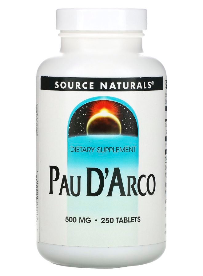 Pau D'Arco 500 mg 250 Tablets (250 mg per Tablet)
