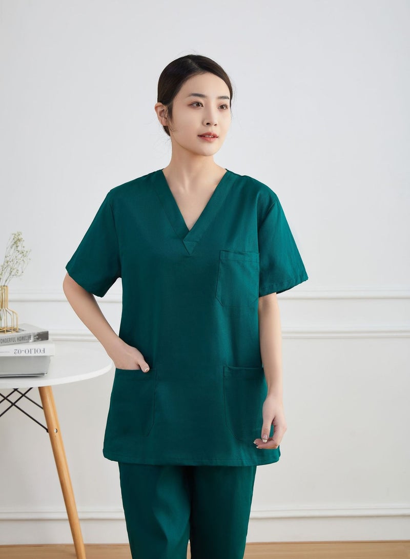 KUYING New Summer Thin Nurse Uniform Split Set Medical Work Uniform  - Image 1