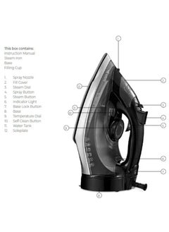Tower Tower T22022G Ceraglide 360 Cord Cordless Steam Iron with Rapid Heat-Up and Recharge, 2800W  - Image 3