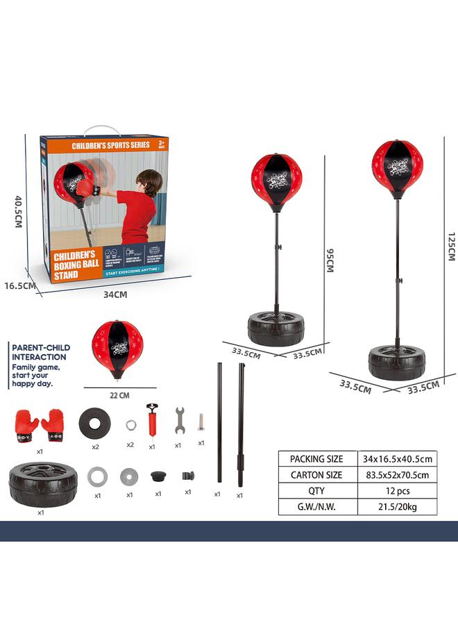 الأزرق جي دبليو أكياس الرمل قفازات الملاكمة رد فعل الكرة لعبة مجموعة ألعاب الملاكمة المنزلية للشباب - Image 3