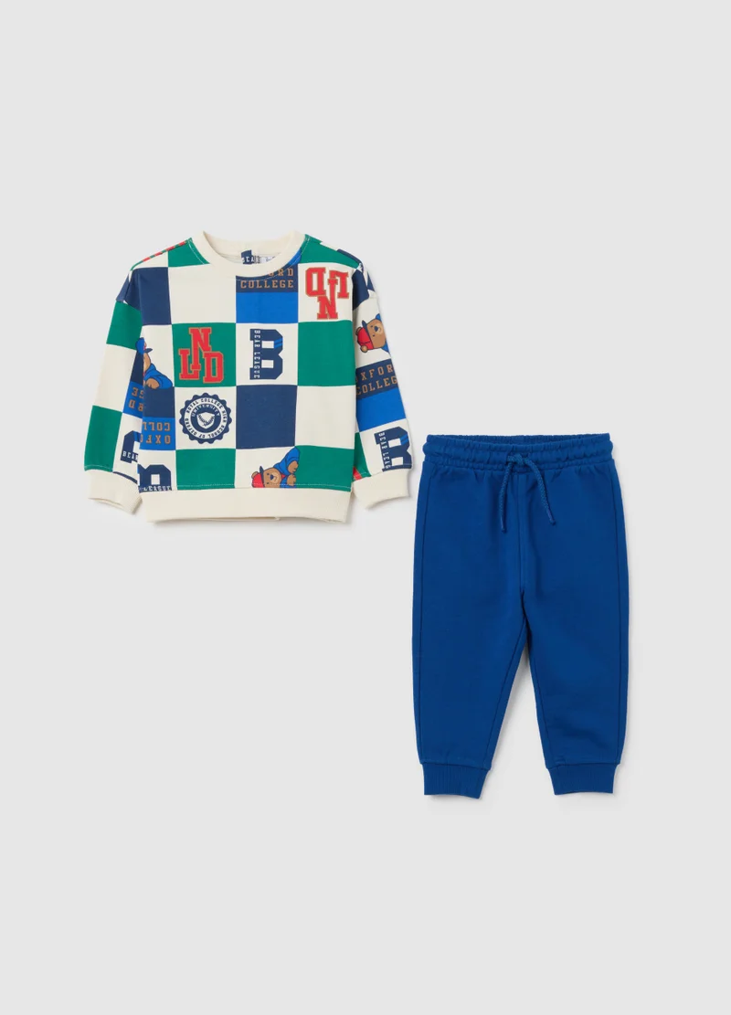 او في اس CHILDREN'S OUTFIT IN PURE COTTON MULTICOLOR REGULAR FIT