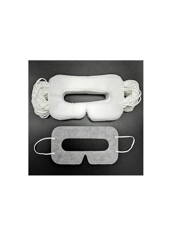 Delfino 100Pcs Disposable VR Eye Mask for Oculus Quest 2 Skin-Friendly, Breathable, Soft, Comfortable, and Hygienic VR Universal Mask (White)  - Image 4