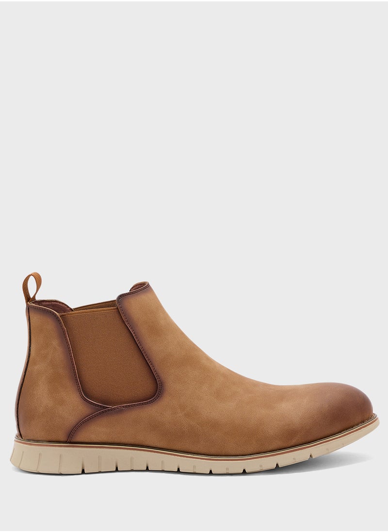 Robert Wood - Nubuck Chelsea Boots - Image 1