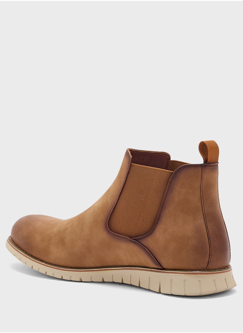 Robert Wood - Nubuck Chelsea Boots - Image 1