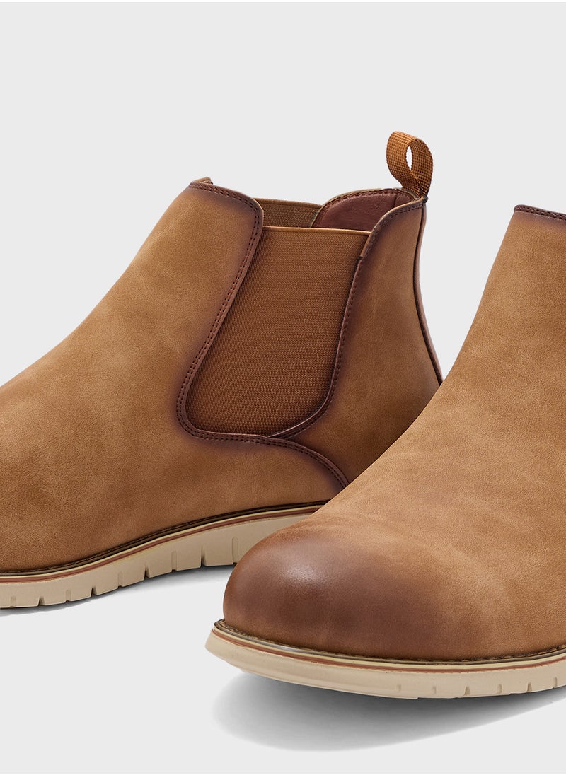 Robert Wood - Nubuck Chelsea Boots - Image 1