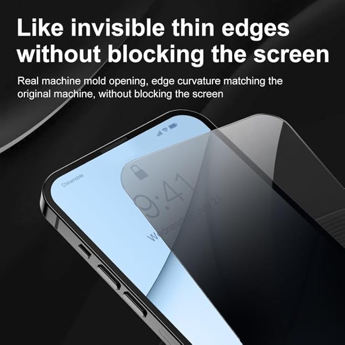 BAIKO Matte  Glass Screen Protector for iPhone 13 Mini , Anti-Glare AG Tempered Glass, Fingerprint Resistant, Smooth Touch Screen Guard - Image 4