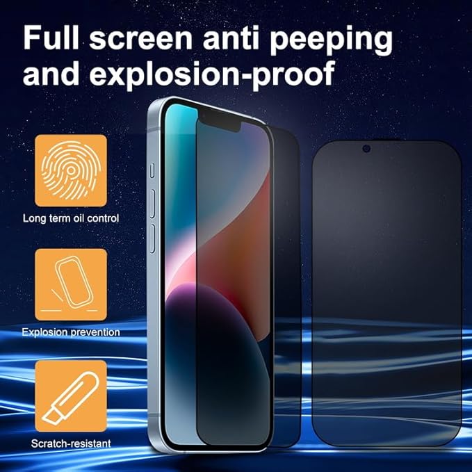 BAIKO Matte  Glass Screen Protector for iPhone 13 Mini , Anti-Glare AG Tempered Glass, Fingerprint Resistant, Smooth Touch Screen Guard - Image 5