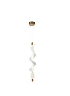Generic Modern gold and white ceiling chandelier with three LED lights, 60 cm, 12 watts  - Image 5