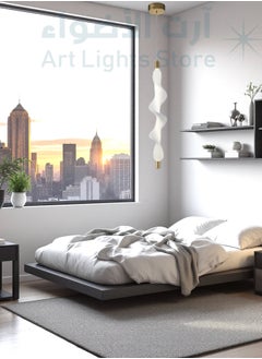 Generic Modern gold and white ceiling chandelier with three LED lights, 60 cm, 12 watts  - Image 4