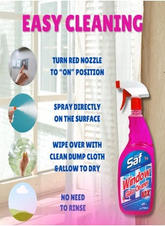 Window & Glass Cleaner 750ml, Pink - Superior Streak-Free Cleaning Solution - pzsku/Z5EE377CE8AC55EE05A16Z/45/_/1732166882/b10e4665-d7f5-4d72-b1d7-a1ab88ee86a9