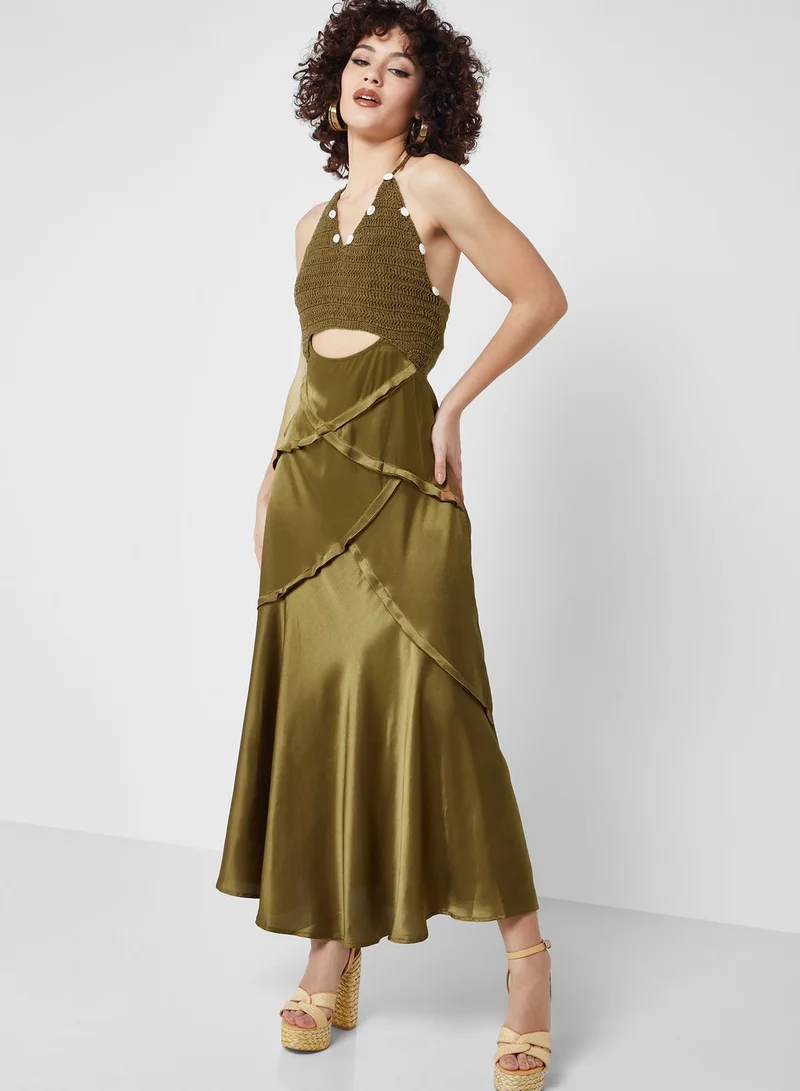Never fully Dressed Halter Neck Cut Out Detail Dress