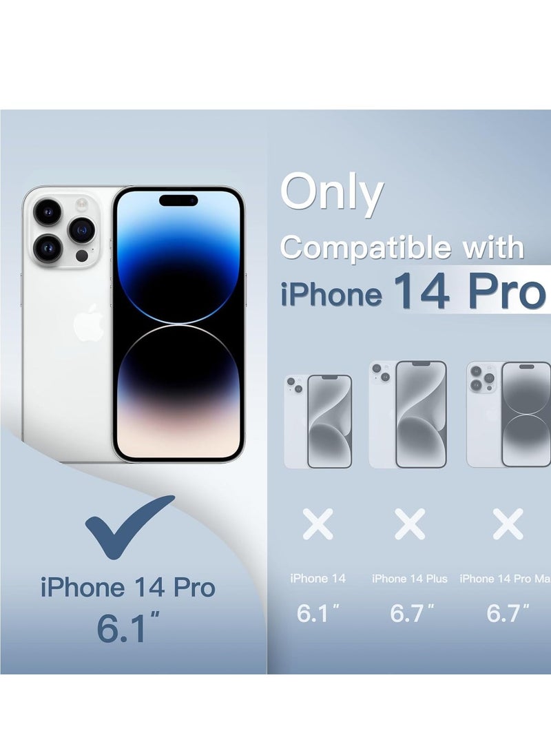 JAJEEK Ultra Slim (0.35mm Thin) Case for iPhone 14 Pro 6.1-Inch, Camera Lens Cover Full Protection, Lightweight Matte Finish PP Hard Minimalist Case, Supports Wireless Charging (Frosted Clear) - Image 1