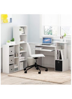 Gogoya 5 Cube Storage Shelf Organizer Bookshelf with Back Panel,Modern Wood Cube Storage Organizer for Living Room, Bedroom, Kids Room,Easy Assembly,White  - Image 3