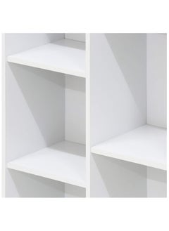 Gogoya 5 Cube Storage Shelf Organizer Bookshelf with Back Panel,Modern Wood Cube Storage Organizer for Living Room, Bedroom, Kids Room,Easy Assembly,White  - Image 5
