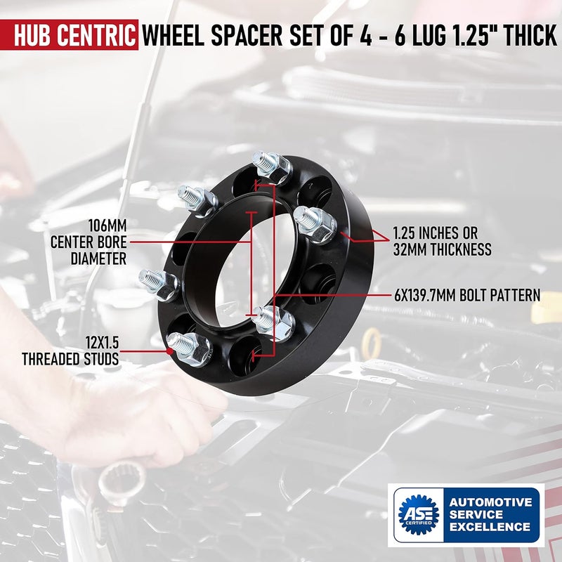 AA Ignition Wheel Spacer Set for Toyota Vehicles - Image 3