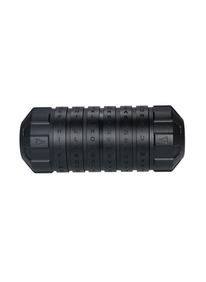 NIBEMINENT Cryptex Code Lock CNC Processing Safe Black 15x5x9.5centimeter - Image 2