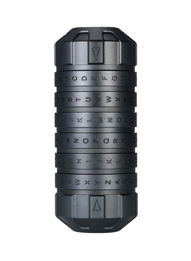 NIBEMINENT Cryptex Code Lock CNC Processing Safe Black 15x5x9.5centimeter - Image 1