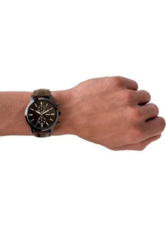 FOSSIL Men's waterproof genuine leather quartz watch -FS5437  - Image 4