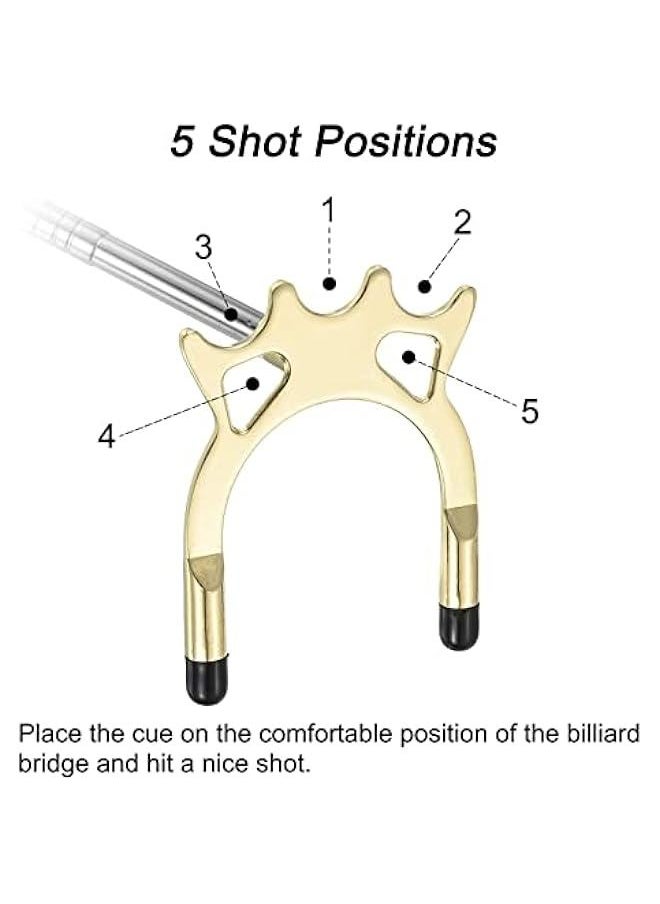 Generic Retractable Pool Cue Bridge Stick with 3 Brass Heads for Billiards Competition  - Image 5