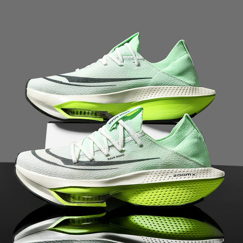 33 yards -45 yards fitness marathon jogging shoes mens MD ultra light air cushion sneaker fashion running shoes for lovers Green 