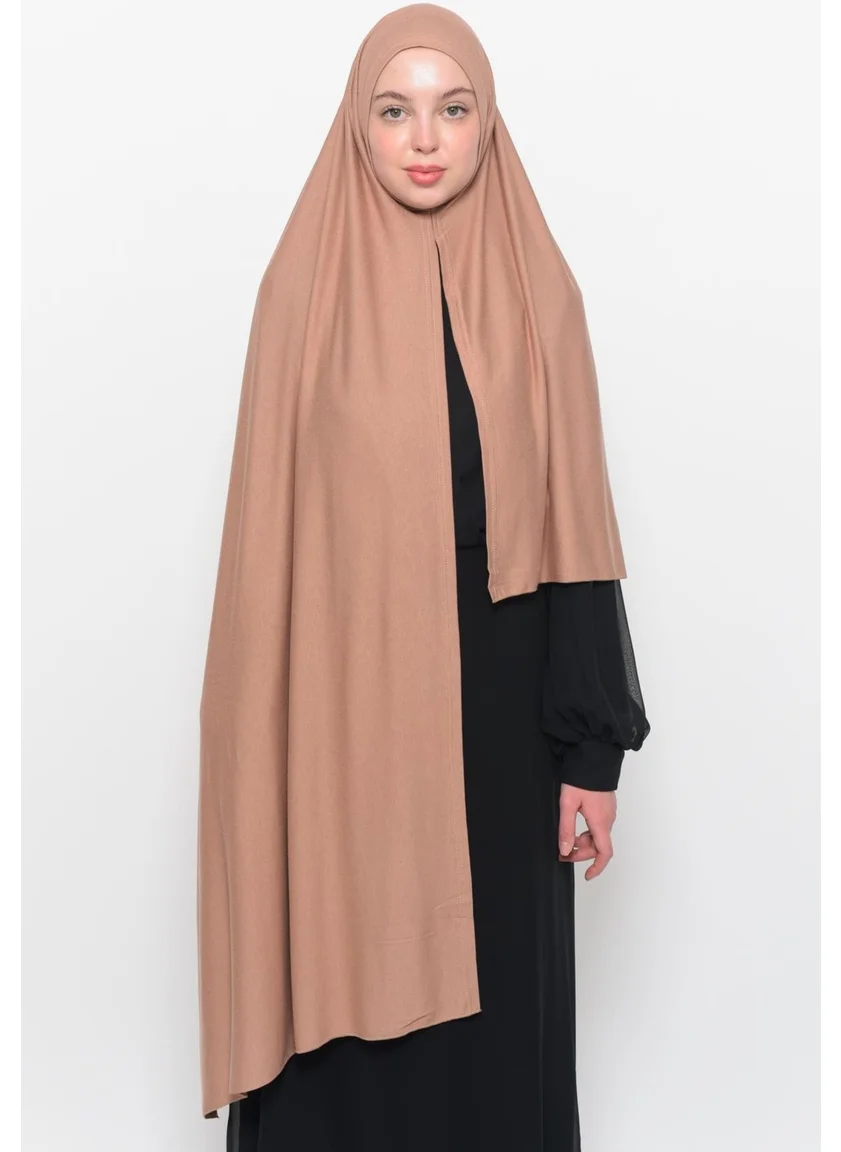 التوبة Ready Practical Interlocking Luxury Organic Plain Combed Cotton Shawl Cross Aligned - Beige