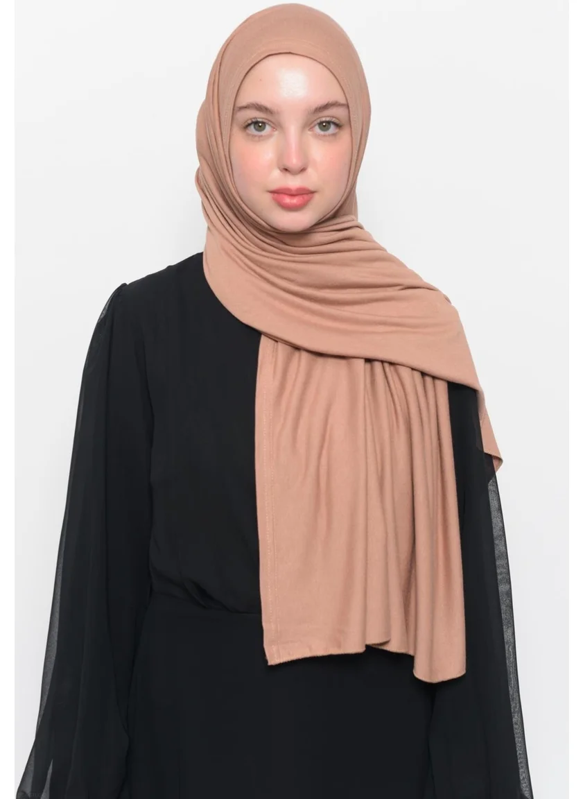 التوبة Ready Practical Interlocking Luxury Organic Plain Combed Cotton Shawl Cross Aligned - Beige