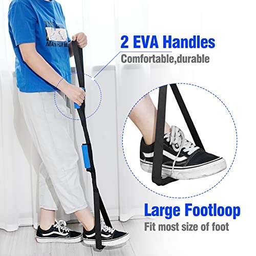 Homymusy 42 Inch Leg Lifter,Leg Lifter After Hip Replacement with Large Foot Loop,Mobility Aid for Disables and Elderly,Leg Lifter Strap for Knee Replacement Recovery Aids(Black) - Image 5