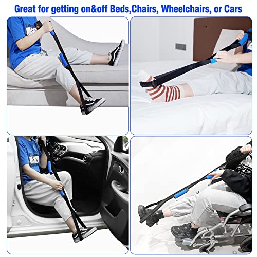 Homymusy 42 Inch Leg Lifter,Leg Lifter After Hip Replacement with Large Foot Loop,Mobility Aid for Disables and Elderly,Leg Lifter Strap for Knee Replacement Recovery Aids(Black) - Image 3