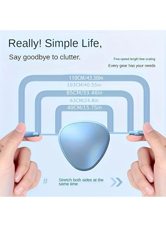 بلو 3 في 1 كابل شحن USB لأيفون مايكرو تايب سي محمول ومضغوط 20 واط - Image 2