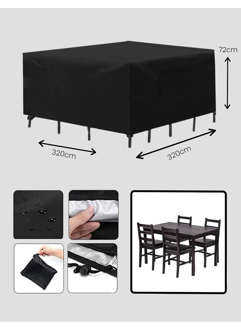 Topify - TOPIFY Waterproof Garden Patio Furniture Cover Set,(320 x320 x72) 210D Heavy Duty Oxford Fabric UV Resistant Protection for Square Sofa Outdoor - Image 1